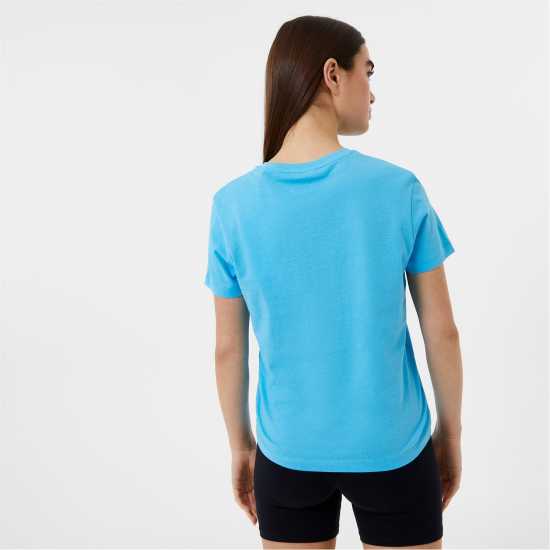 Jack Wills Endmoor Boyfriend T-Shirt Blue Дамски тениски и фланелки