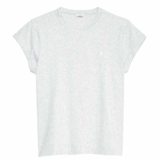 Дамски тениски и фланелки Jack Wills Endmoor Boyfriend T-Shirt Сив марл Jack Wills Endmoor Boyfriend T-Shirt Сив марл Дамски тениски и фланелки