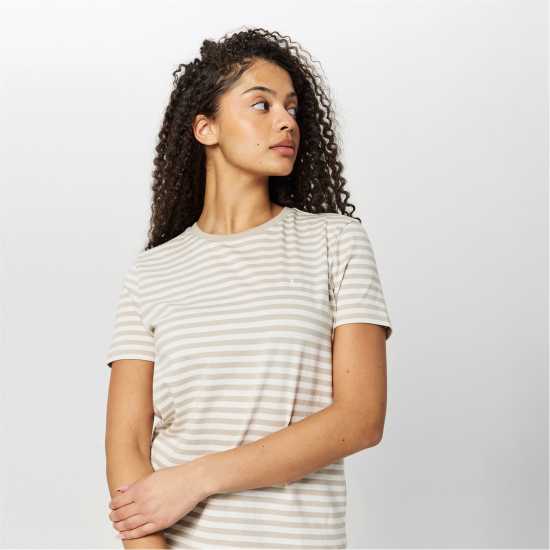 Jack Wills Endmoor Boyfriend T-Shirt Камъчен полиран Дамски тениски и фланелки