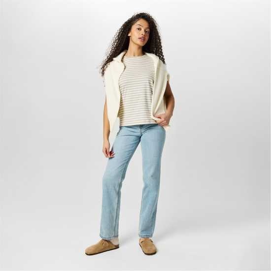 Jack Wills Endmoor Boyfriend T-Shirt Камъчен полиран Дамски тениски и фланелки