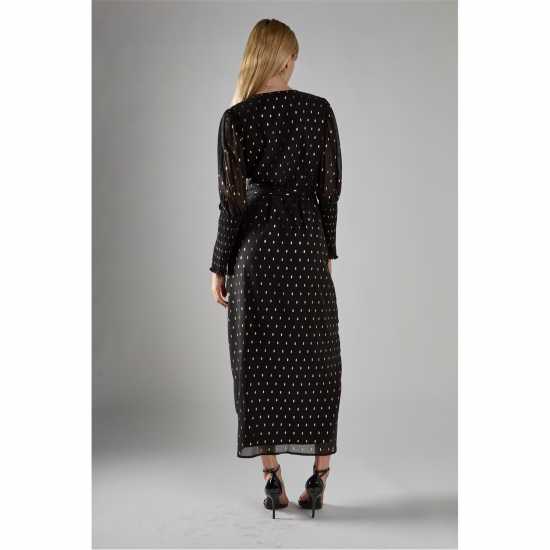 Glamorous With Gold Spot Long-Dress  Дамски поли и рокли