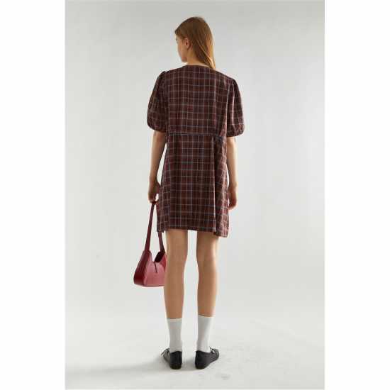 Дамски поли и рокли Glamorous Check Tie-Front Mini-Dress Glamorous Check Tie-Front Mini-Dress Дамски поли и рокли