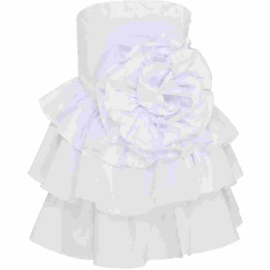 Дамски поли и рокли Collective The Label The Label White Frill Layered Mini-Dress Collective The Label The Label White Frill Layered Mini-Dress Дамски поли и рокли