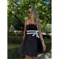 Дамски поли и рокли Collective The Label The Label Black Sleeveless Bow Mini-Dress Collective The Label The Label Black Sleeveless Bow Mini-Dress Дамски поли и рокли