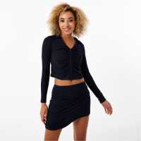 Ruched Button Up Shirt  