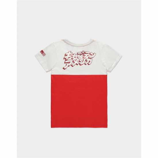 Difuzed Women's Marvel Captain America T-Shirt Difuzed Women's Marvel Captain America T-Shirt