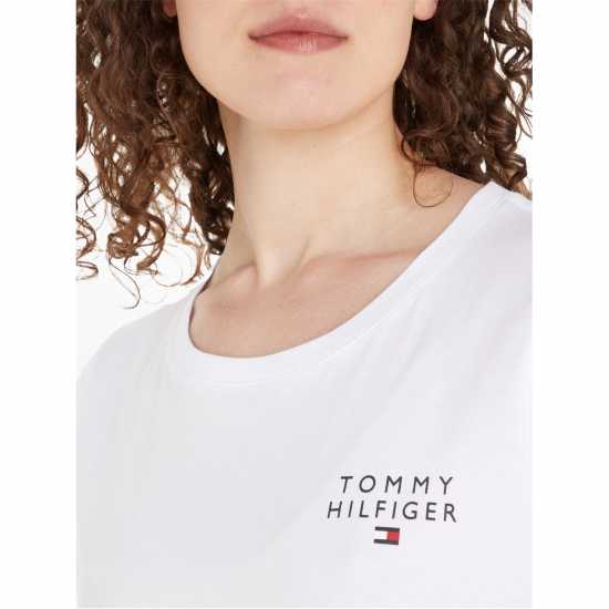 Tommy Hilfiger Logo Lounge T-Shirt White Дамски пижами