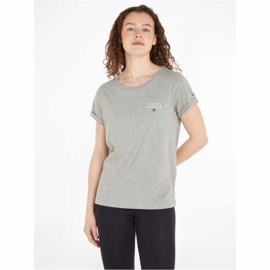Tommy Hilfiger Logo Lounge T-Shirt Grey Heather Дамски пижами