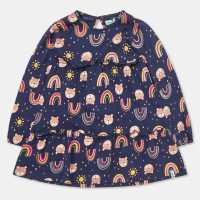 Lilly And Sid Rainbow Tiered A-Line Dress Lilly And Sid Rainbow Tiered A-Line Dress