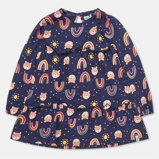 Lilly And Sid Kids' Rainbow Tiered A-Line Dress  