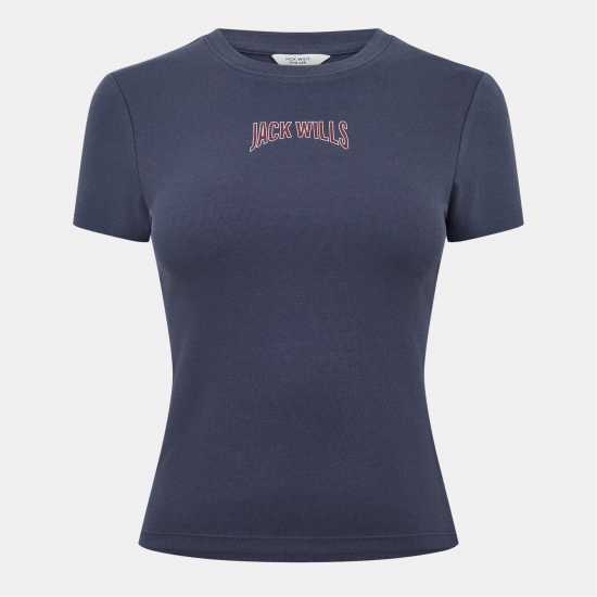 Jack Wills Graphic Baby Tee Ld54 Тоуп Jack Wills Graphic Baby Tee Ld54 Тоуп