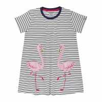 Lilly And Sid Flamingo Pocket A-Line Dress Lilly And Sid Flamingo Pocket A-Line Dress