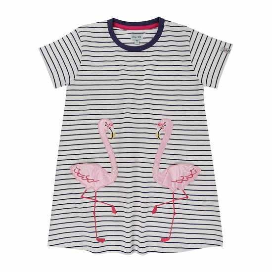 Lilly And Sid Flamingo Pocket A-Line Dress  