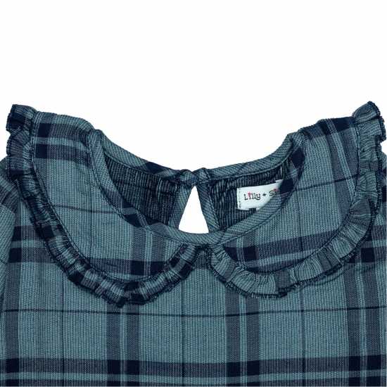 Lilly And Sid Check Collar A-Line Dress Lilly And Sid Check Collar A-Line Dress