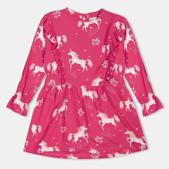 Lilly And Sid Kids' Unicorn A-Line Dress Lilly And Sid Kids' Unicorn A-Line Dress