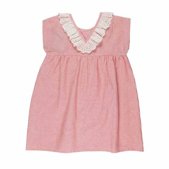 Lilly And Sid Red Woven A-Line Dress Lilly And Sid Red Woven A-Line Dress