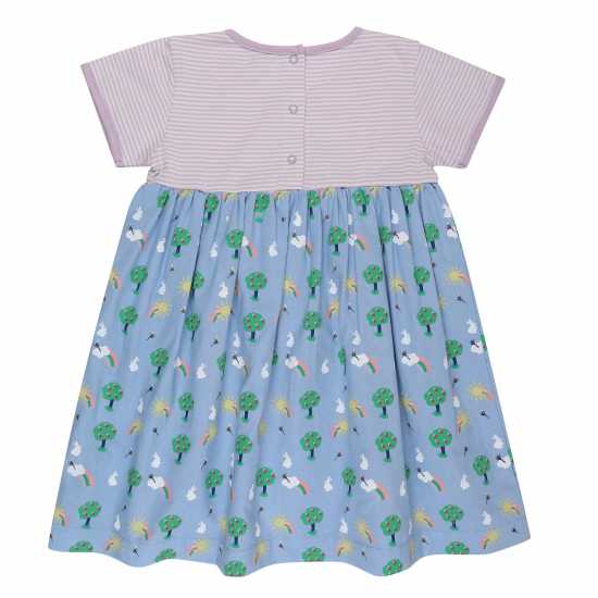 Lilly And Sid Multicoloured Bunny Print A-Line Dress Lilly And Sid Multicoloured Bunny Print A-Line Dress