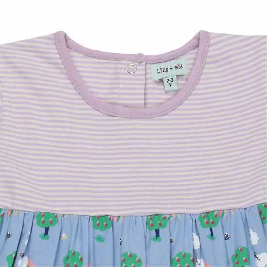 Lilly And Sid Multicoloured Bunny Print A-Line Dress Lilly And Sid Multicoloured Bunny Print A-Line Dress
