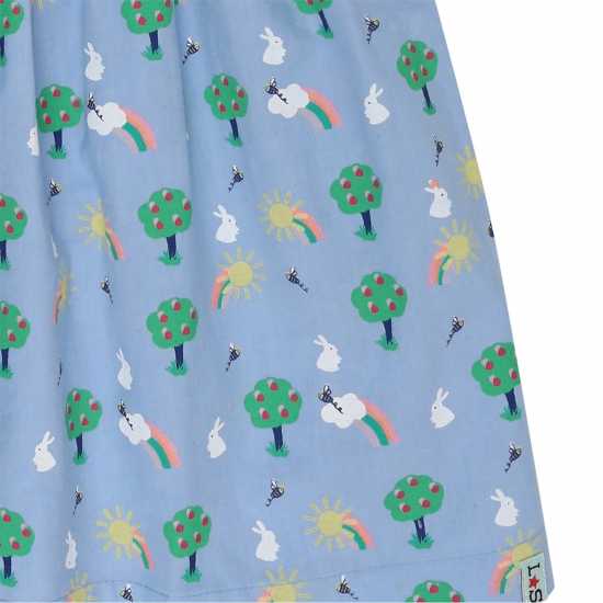 Lilly And Sid Multicoloured Bunny Print A-Line Dress Lilly And Sid Multicoloured Bunny Print A-Line Dress