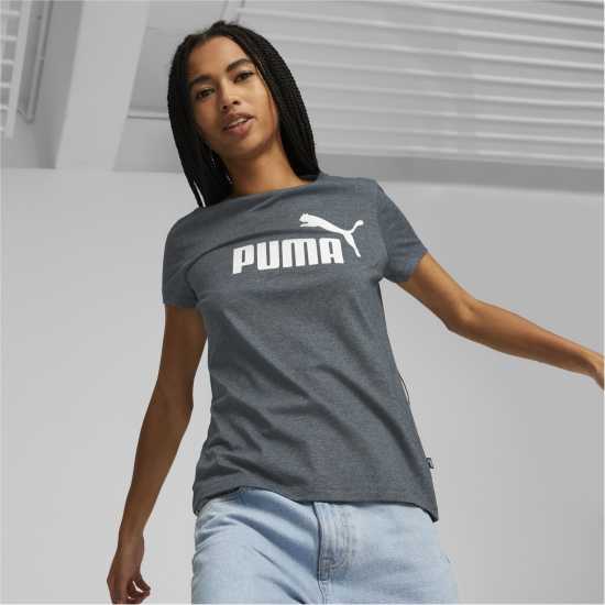 Puma Тениска С Лого Essential Logo Tee Womens Dark Night Дамски тениски и фланелки
