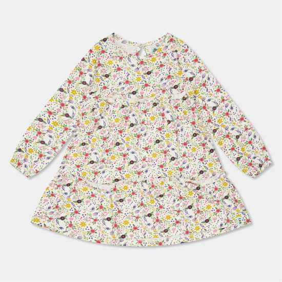 Kids' Floral Tiered A Line Dress  