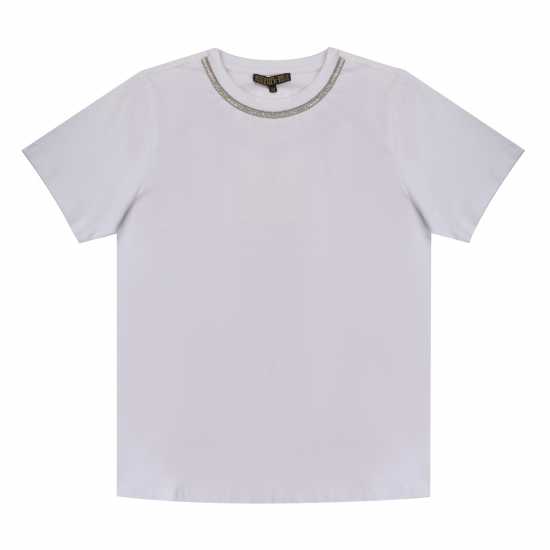 Дамски тениски и фланелки Biba Necklace Jrs Ld53 White Biba Necklace Jrs Ld53 White Дамски тениски и фланелки