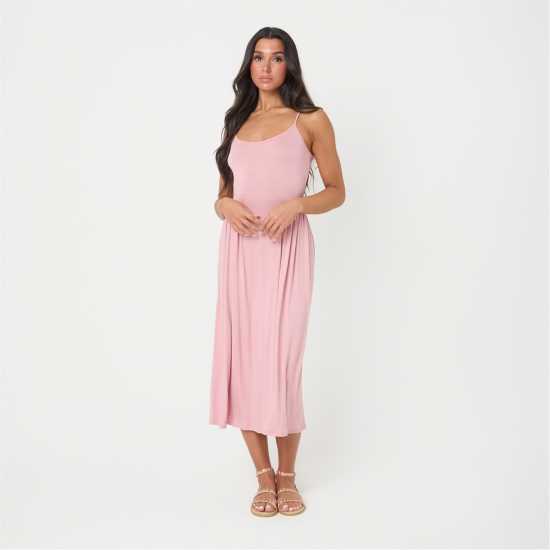 Дамски поли и рокли Средна Рокля I Saw It First Tie Back Midi Dress Средна Рокля I Saw It First Tie Back Midi Dress Дамски поли и рокли