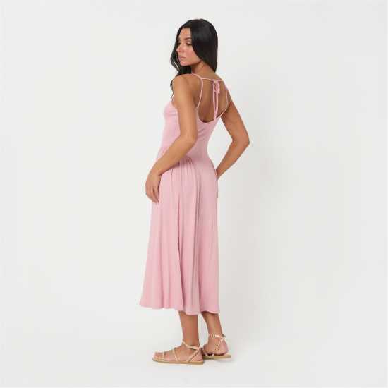 Дамски поли и рокли Средна Рокля I Saw It First Tie Back Midi Dress Средна Рокля I Saw It First Tie Back Midi Dress Дамски поли и рокли