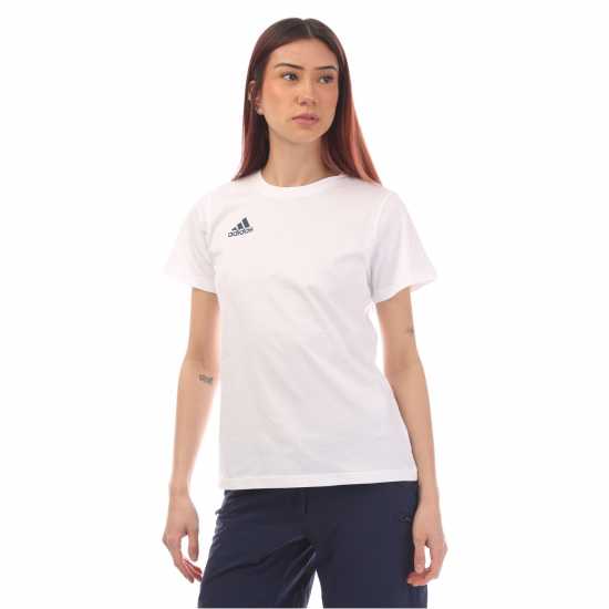 Дамски тениски и фланелки Adidas Co Tee W Ld99 Бяло Adidas Co Tee W Ld99 Бяло Дамски тениски и фланелки