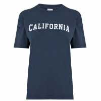 Soulcal Тениска Cali Bf T Shirt Womens Navy Дамски тениски и фланелки