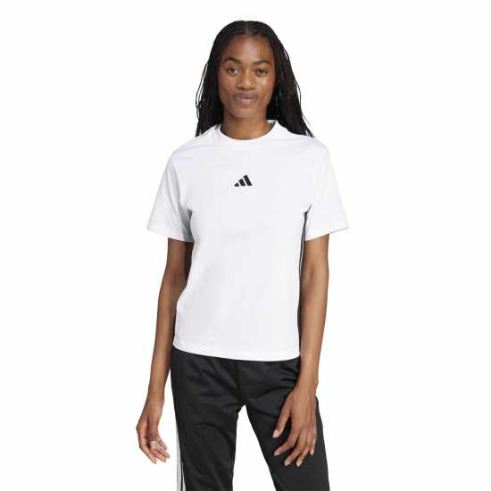 Adidas Essentials 3-Stripes Cotton T-Shirt Womens  Дамски тениски и фланелки