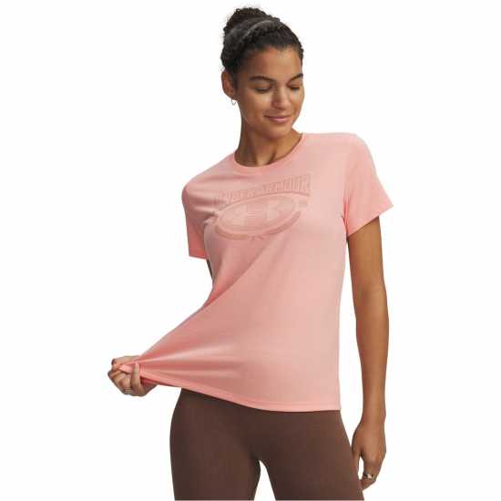 Under Armour Ua Varsity Ss Tee Ld63 Posh Pink 