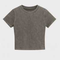 Acid Wash Cropped Tshirt  