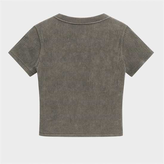 Acid Wash Cropped Tshirt Acid Wash Cropped Tshirt