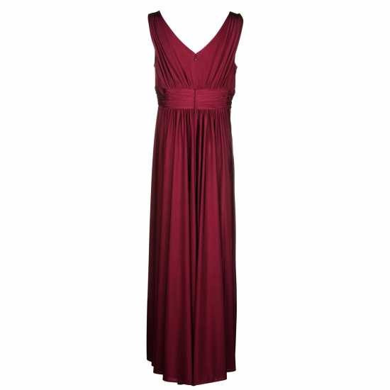 Biba Bridesmaid Dip Hem Maxi Dress Ягода Дамски поли и рокли