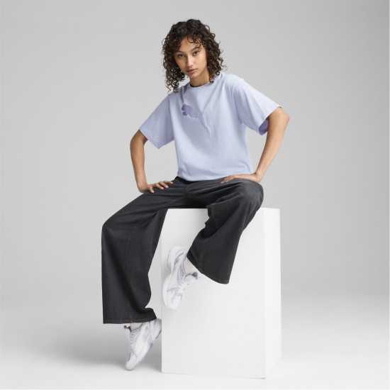 Puma Her Graphic Relaxed Tee T-Shirt Womens  
