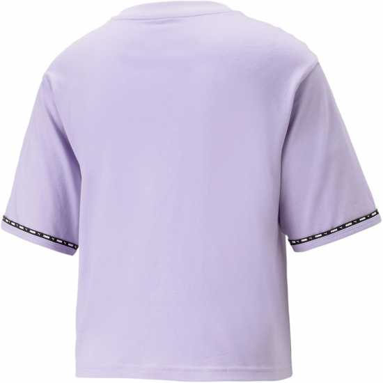 Puma Power Tape Tee Vivid Violet Дамски тениски и фланелки