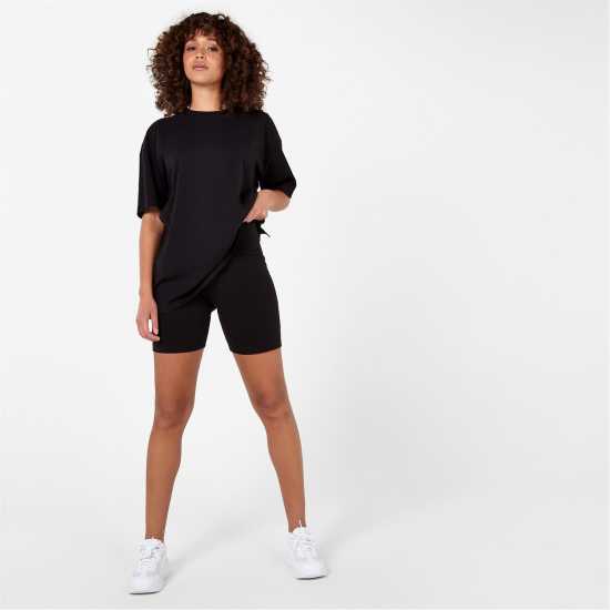 Firetrap Дамски Комплект Тениска И Шорти T Shirt And Shorts Set Ladies  Дамски тениски с яка