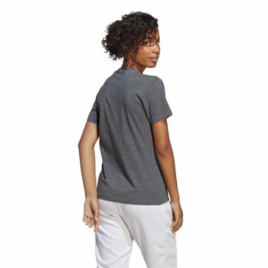 Adidas Qt T-Shirt Womens Dark Grey Hthr Дамски тениски с яка