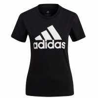 Adidas Qt T-Shirt Womens BOS Black Дамски тениски с яка