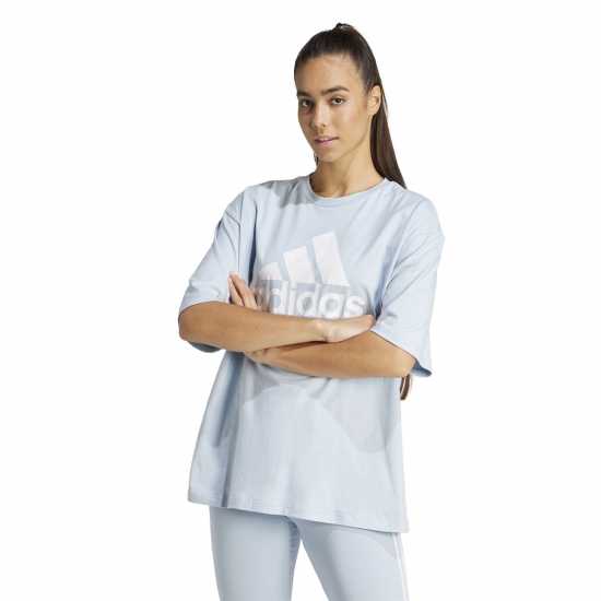 Дамски тениски и фланелки Adidas Essentials Logo T-Shirt Womens Чудесно синьо Adidas Essentials Logo T-Shirt Womens Чудесно синьо Дамски тениски и фланелки