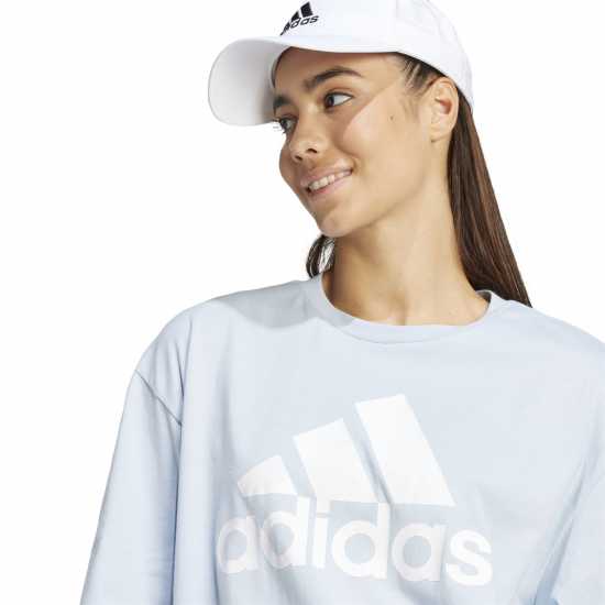 Дамски тениски и фланелки Adidas Essentials Logo T-Shirt Womens Чудесно синьо Adidas Essentials Logo T-Shirt Womens Чудесно синьо Дамски тениски и фланелки