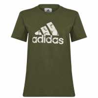 Adidas Qt T-Shirt BOS Grn Camo Дамски тениски и фланелки