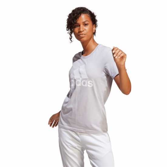 Adidas Qt T-Shirt Womens Silver Dawn Дамски тениски и фланелки