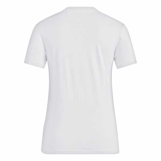 Adidas Qt T-Shirt Womens BOS White Slim Дамски тениски с яка