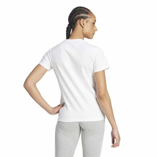 Adidas Qt T-Shirt Womens BOS White Slim Дамски тениски с яка