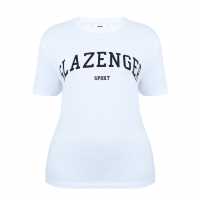Slazenger Тениска С Лого Large Logo Tee White Дамски тениски и фланелки