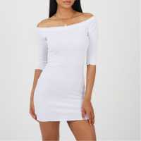 Brave Soul Mini Dress White Дамски поли и рокли