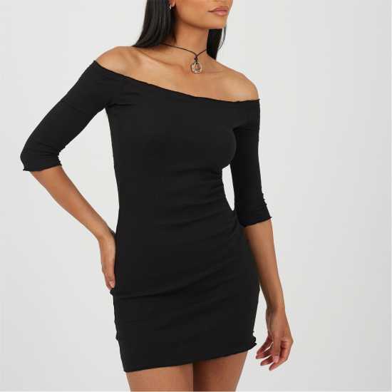 Brave Soul Mini Dress Black Дамски поли и рокли