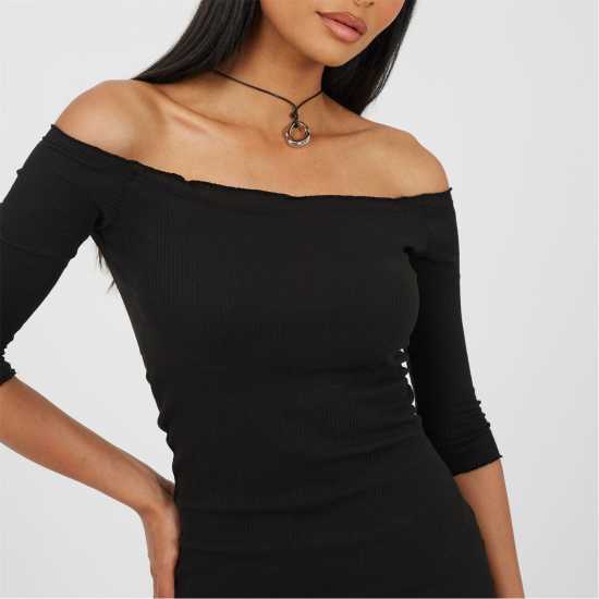 Brave Soul Mini Dress Black Дамски поли и рокли